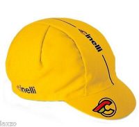 Cinelli Rider Collection - Columbus- Caleido Cotton Cycling Caps Made In Italy [Supercorsa Yellow]