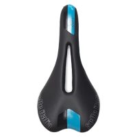 Selle Italia SLS Lady Flow Manganese MTB Hybrid Road Bike Saddle Black / Teal - Image 4