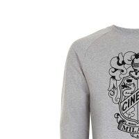 Cinelli Crest Bicycle Cycle Bike Crewneck Sweatshirt Grey /Medium - Image 2