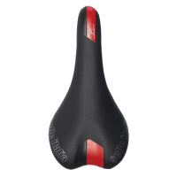 Selle Italia SLS Lady Manganese Mountain Hybrid Road Bike Saddle Black / Red - Image 4