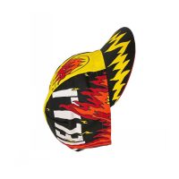 Cinelli Ana Benaroya FIRE Cotton Cycling Cap Road Urban Fixie Black Orange - Image 7