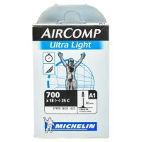 Michelin AirComp Ultra Light Road Bike Inner Tube 700c x 18-25 Presta - 60mm - Image 2