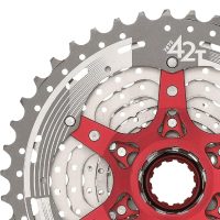 SunRace CSMX8 Bicycle - 11 Speed MTB 11-42T Bike Cassette Metallic - Image 5