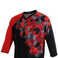 Funkier Flow-Mtb Enduro Most Comfortable 3/4 Jersey In Red/Black Small - Image 5