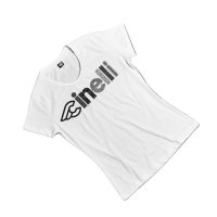 Cinelli Optical Ladies Bicycle Cycle Bike T-Shirt White Medium - Image 2