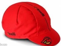 Cinelli Rider Collection - Columbus- Caleido Cotton Cycling Caps Made In Italy [Supercorsa Red]