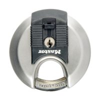 Master Lock: Master Lock Excell Discus Round Padlock 70mm [M40] Silver - Silver - Image 6