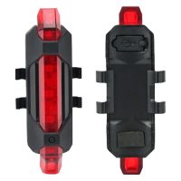 USB Rechargeable Bike Red Warning Light