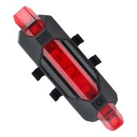 USB Rechargeable Bike Red Warning Light